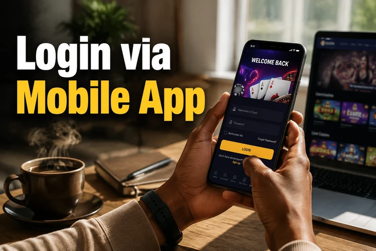 Login via Mobile App